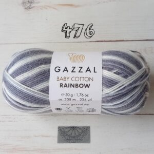 Gazzal Baby Cotton Rainbow 476